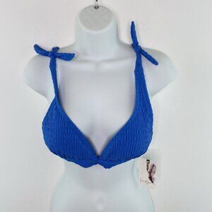Jessica Simpson $58 Padded Purple Bikini Top Size S